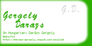 gergely darazs business card